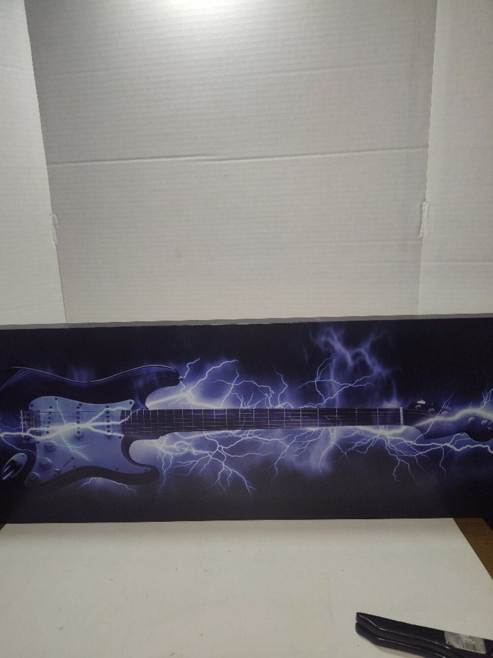 Hobby Lobby Electric Guitar Wall Decor 36 x 13" LED Lightning Effect - Tested